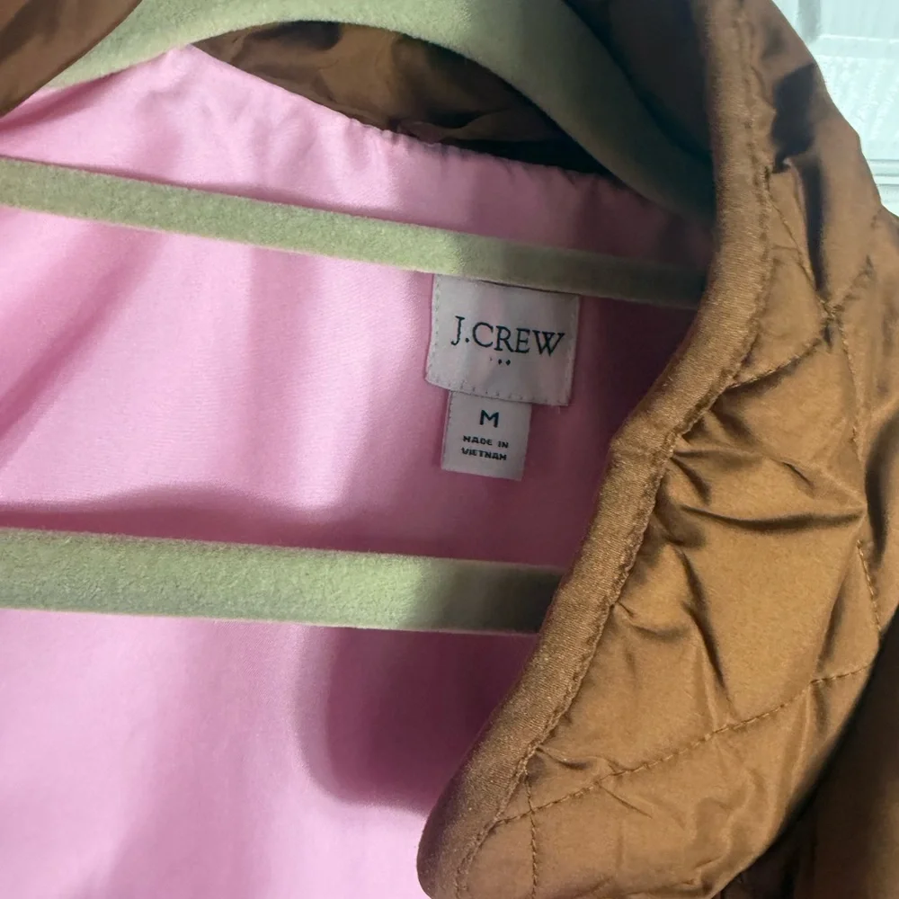 J. Crew Brown Quilted Vest - Picture 3 of 7